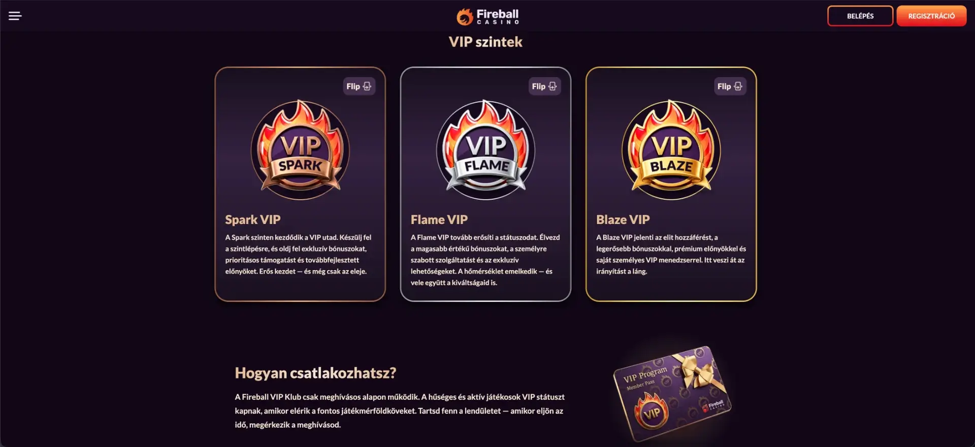 Fireball Casino alkalmazás iOS-en