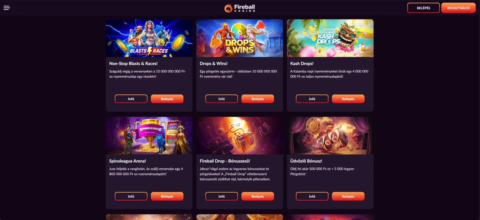 Fireball Casino bónuszajánlatok